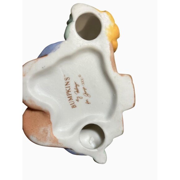 Bumpkins By Fabrique Scarecrow Figurine With Pumpkin Accent 3.5" Tall - Picture 10 of 12